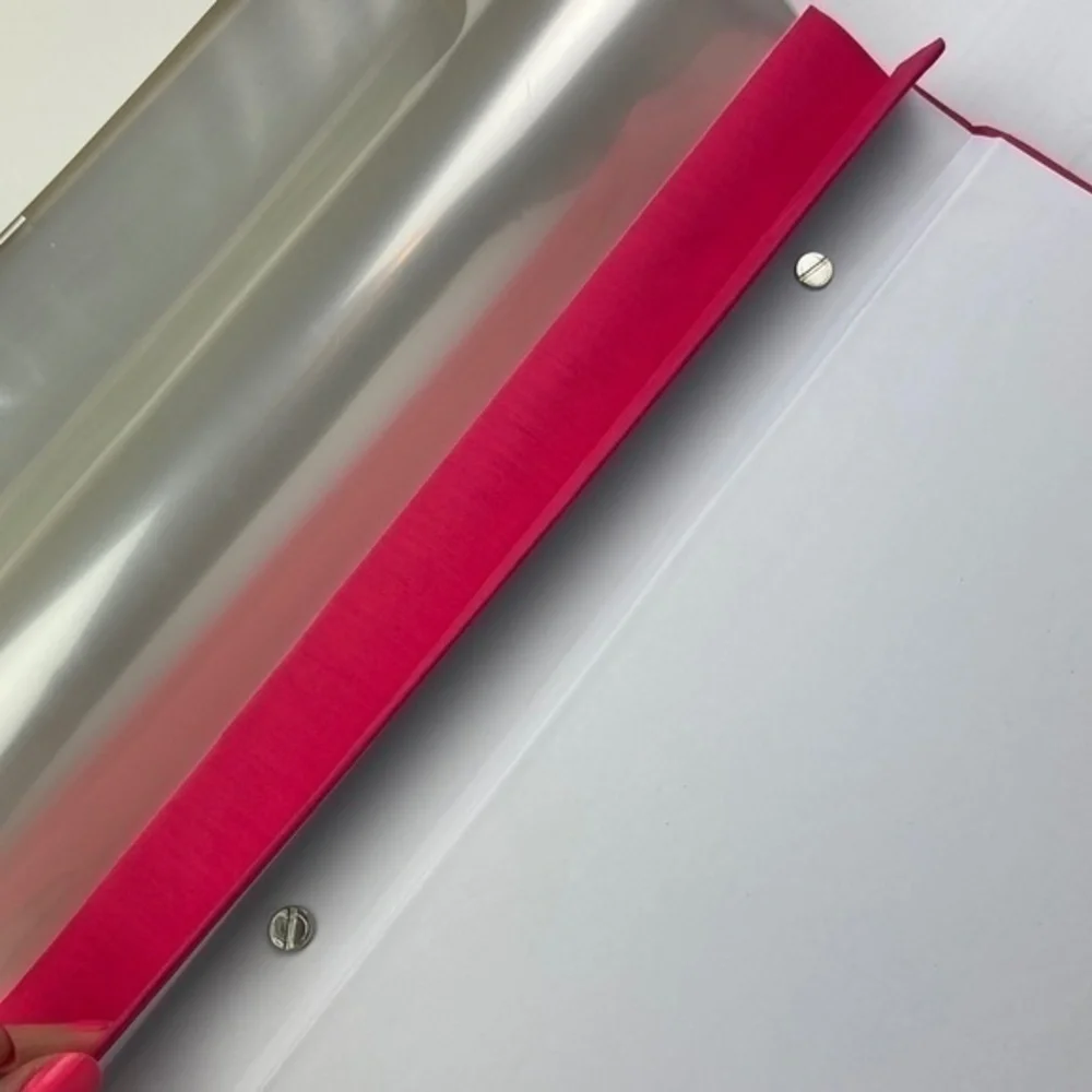 Colorbok Scrapbook 12in x 12in Dark Pink Fabric‎ 10 Top Loading Page Protectors